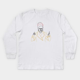 Amanda Gorman at the Inauguration Kids Long Sleeve T-Shirt